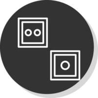 Dice Vector Icon Design