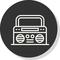 boombox vector icono diseño