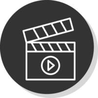 Clapperboard Vector Icon Design