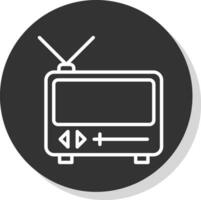 diseño de icono de vector de televisión