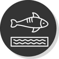 diseño de icono de vector de pescado