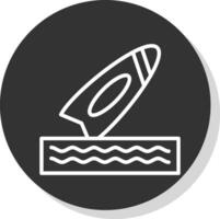 diseño de icono de vector de tabla de surf