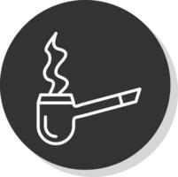 Smoking Pipe Vector Icon Design