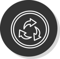 diseño de icono de vector de reciclaje