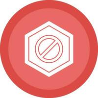 Wrong Way Vector Icon Design