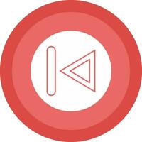 Previous Track Vector Icon Design