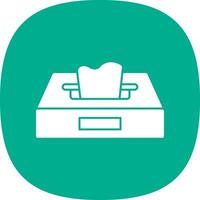 Tissue Box Vector Icon Design