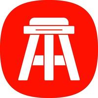 Stool Vector Icon Design