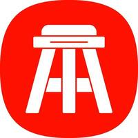 Stool Vector Icon Design