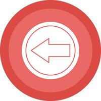Left Arrow Vector Icon Design