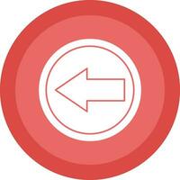 Left Arrow Vector Icon Design