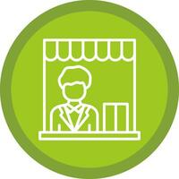 Shop Manager Vector Icon Design