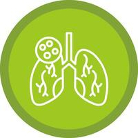 enfisema vector icono diseño