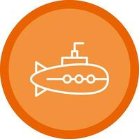 Submarine Vector Icon Design