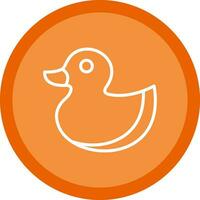 Rubber Duck Vector Icon Design