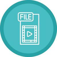 Video FIle Vector Icon Design