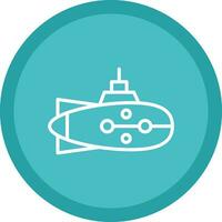 Submarine Vector Icon Design