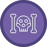 Skull And Bones Vector Icon Design