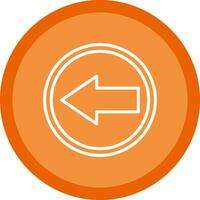Left Arrow Vector Icon Design