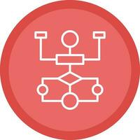 Flow Chart Vector Icon Design