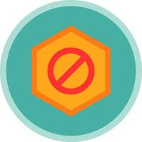 Wrong Way Vector Icon Design