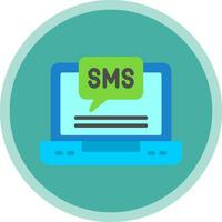 diseño de icono de vector de sms