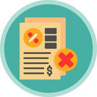 Rejected Vector Icon Design