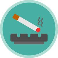 Ashtray Vector Icon Design