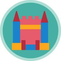 Inflatable Castle Vector Icon Design