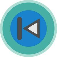 Previous Track Vector Icon Design