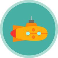 Submarine Vector Icon Design