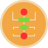 Flow Chart Vector Icon Design