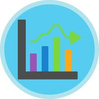 Bar Graph Vector Icon Design