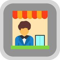 Shop Manager Vector Icon Design