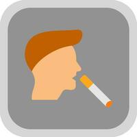 Boy Smoking Vector Icon Design