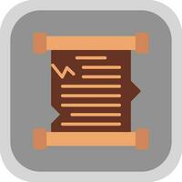 Old Scroll Vector Icon Design