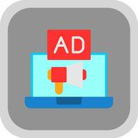 Online Advertising Vector Icon Design