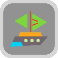 Yatch Vector Icon Design