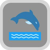 delfín vector icono diseño