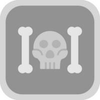 Skull And Bones Vector Icon Design