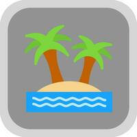 Island Vector Icon Design