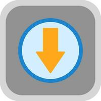 Down Arrow Vector Icon Design