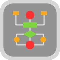 Flow Chart Vector Icon Design