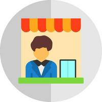 Shop Manager Vector Icon Design