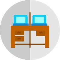 trabajo espacio vector icono diseño