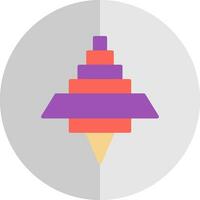 Spinning Top Vector Icon Design