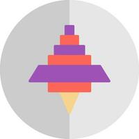 Spinning Top Vector Icon Design