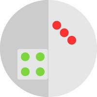 Dice Vector Icon Design
