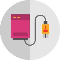 External Hard Drive Vector Icon Design