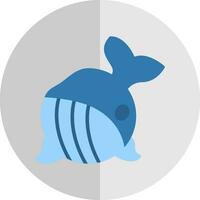 Whale Vector Icon Design